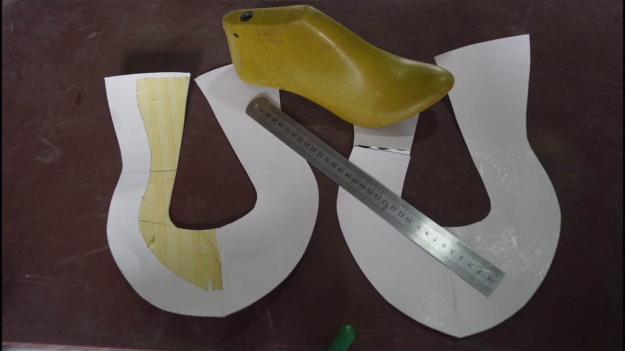 Drafting full pump shoe pattern
