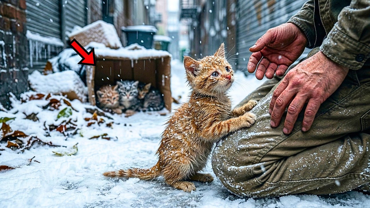 This Little Kitten Begs a Man to Follow Her – What He Found Was Heartbreaking!