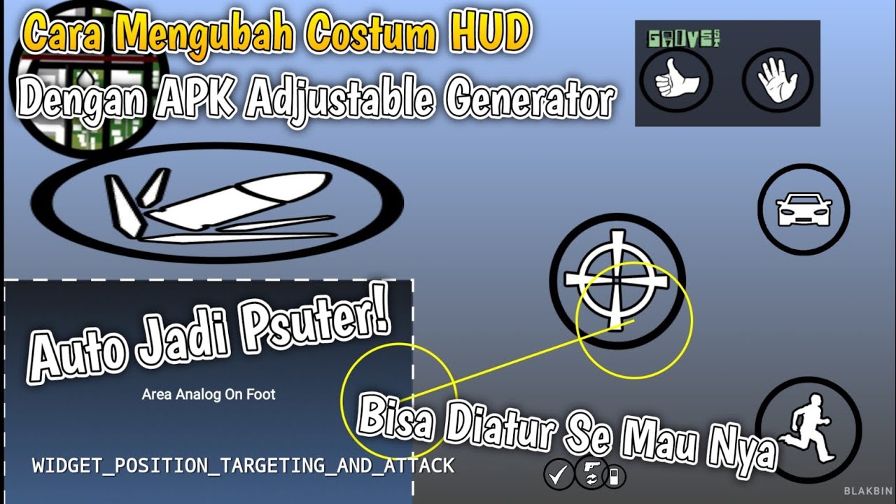 Cara Ubah Costum HUD Di GTA SAMP Menggunakan APK Adjustable Generator || GTA SAMP Indonesia