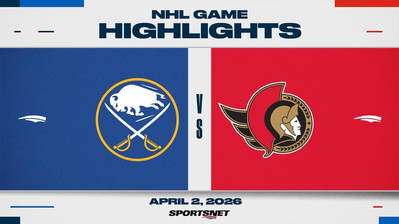 NHL Highlights | Sabres vs. Senators - April 2, 2026