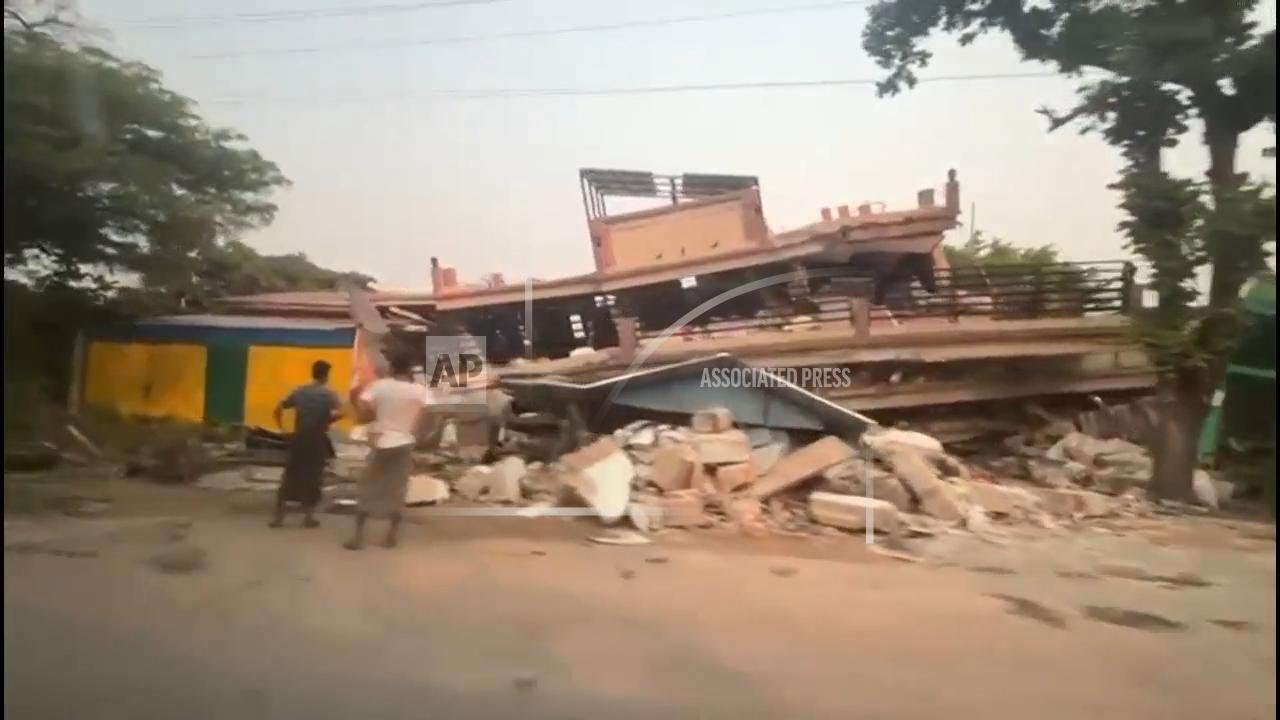 Driving video shows damage in Myanmar's earthquake-stricken city of Mandalay