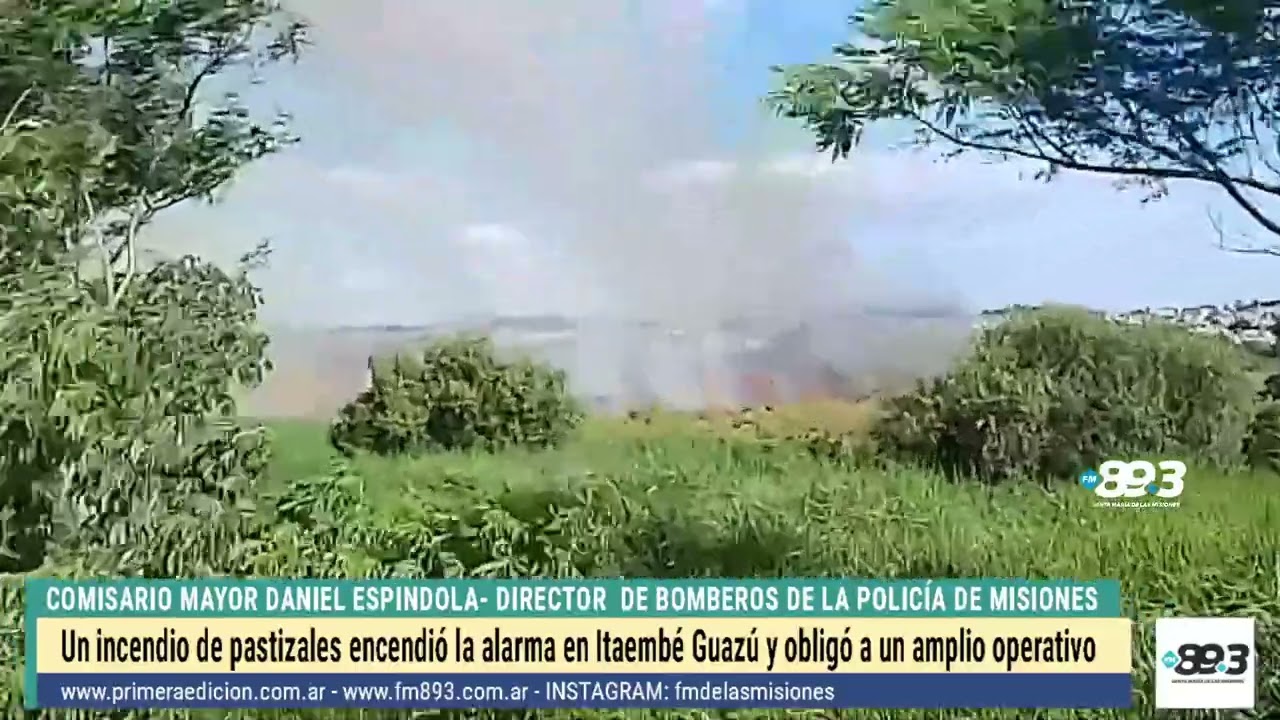 Un incendio de pastizales mantuvo en vilo a vecinos de Itaembé Guazú y obligó a un amplio operativo