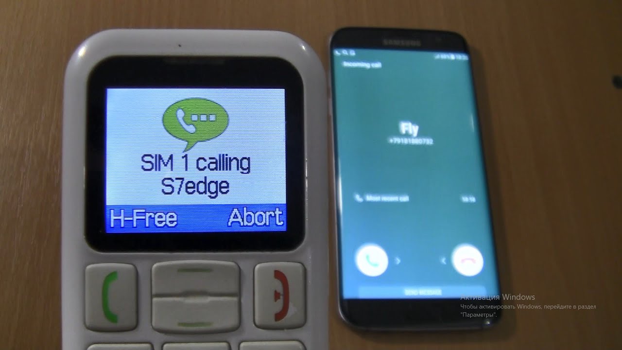 Over the Horizon Incoming call & Outgoing call at the Same Time Samsung Galaxy S7 edge +Fly Ezzy 5