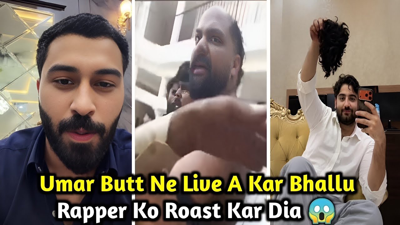 Umar Butt Ne Live A Kar Bhalu Rapper Ko Roast Kar Dia | Rajab's Family 