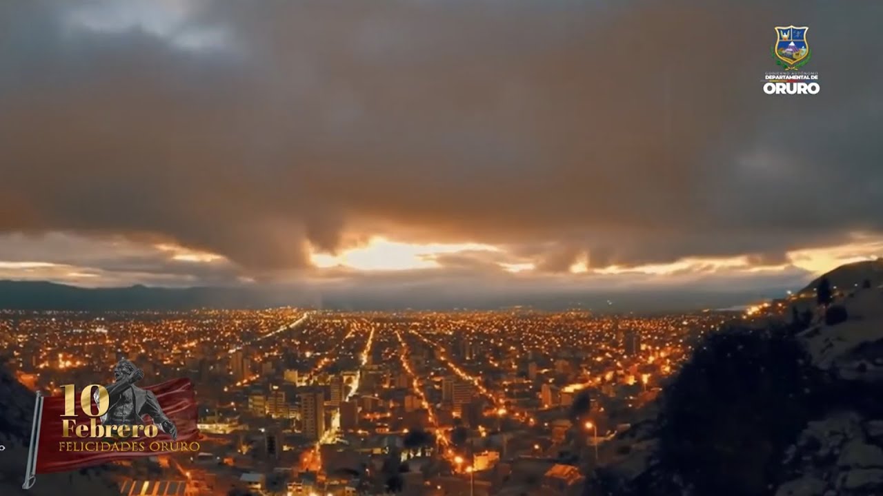 ORUREÑOS LE CANTAN AL DEPARTAMENTO DE ORURO EN SUS 241 ANIVERSARIO