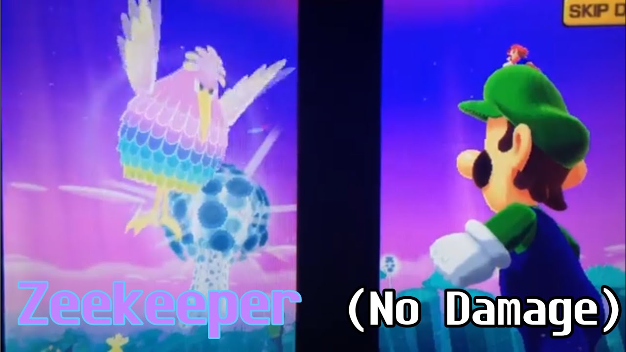 Mario & Luigi - Dream Team [Boss 19] The Zeekeeper (No Damage + Hard Mode)