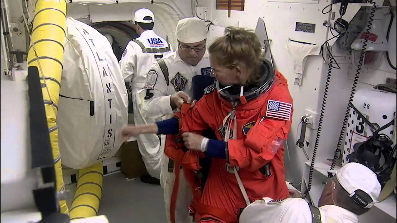 STS-135 Astronauts Strap into Space Shuttle Atlantis for Launch