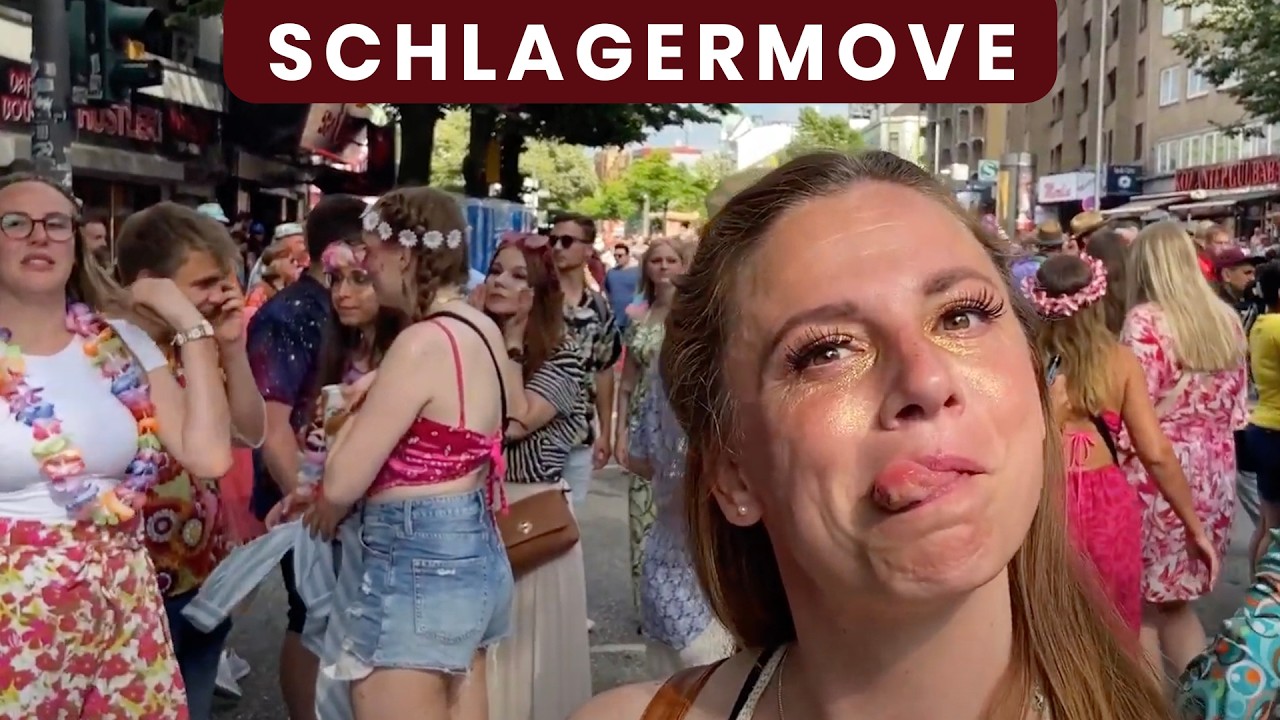Hamburg, Germany 🇩🇪 Schlagermove Walking Tour🚶&zwj;♂️Germany&rsquo;s Biggest Party Parade! 🎉🇩🇪