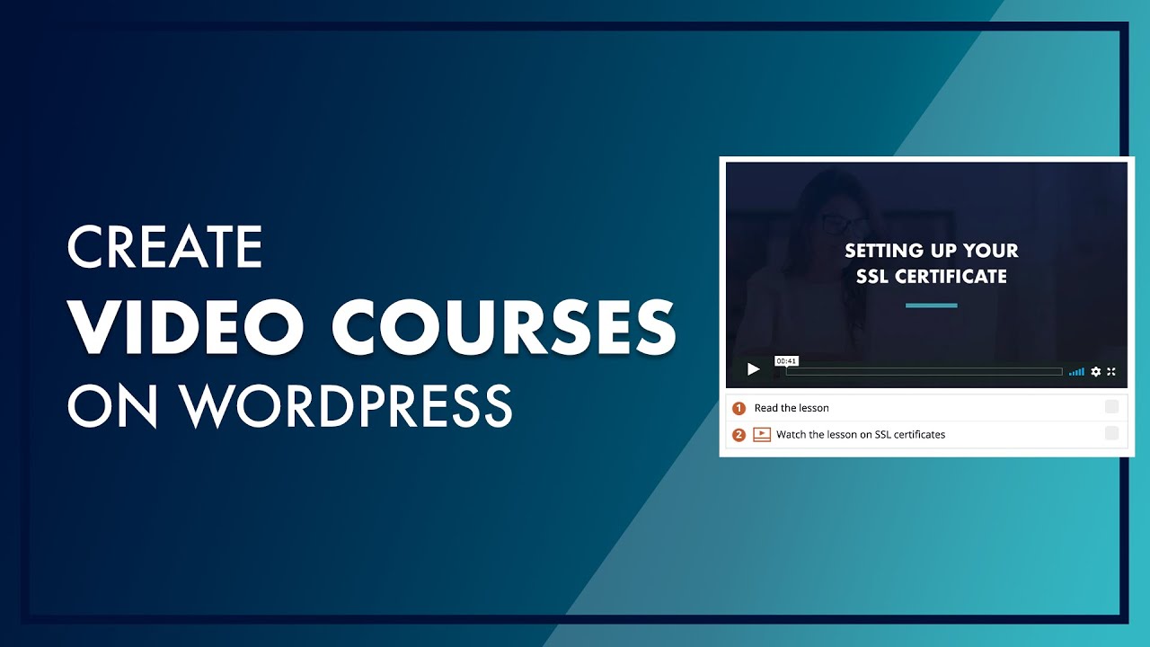 How to Create Video Courses on WordPress