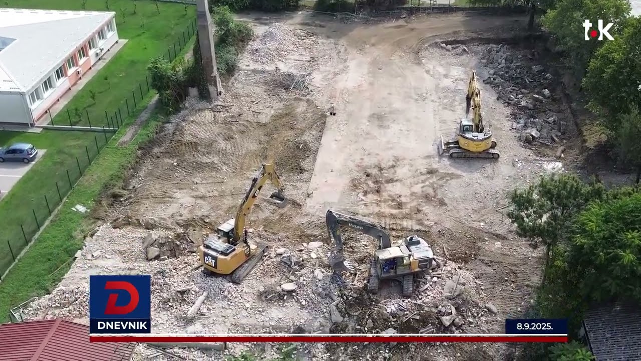 U Banjaluci počelo rušenje Graševinske škole, USKORO NIČE NOVA II TOK TV II 2025