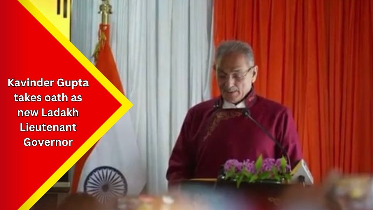 Leh: BJP leader Kavinder Gupta takes oath as the Lieutenant Governor of Ladakh...