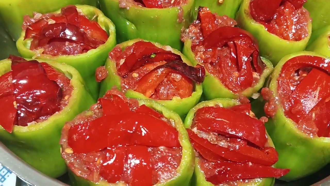 SOGAN BİBER PATLICAN DOLMASI ÖYLE LEZZETLİ OLDULAR Kİ ‼️