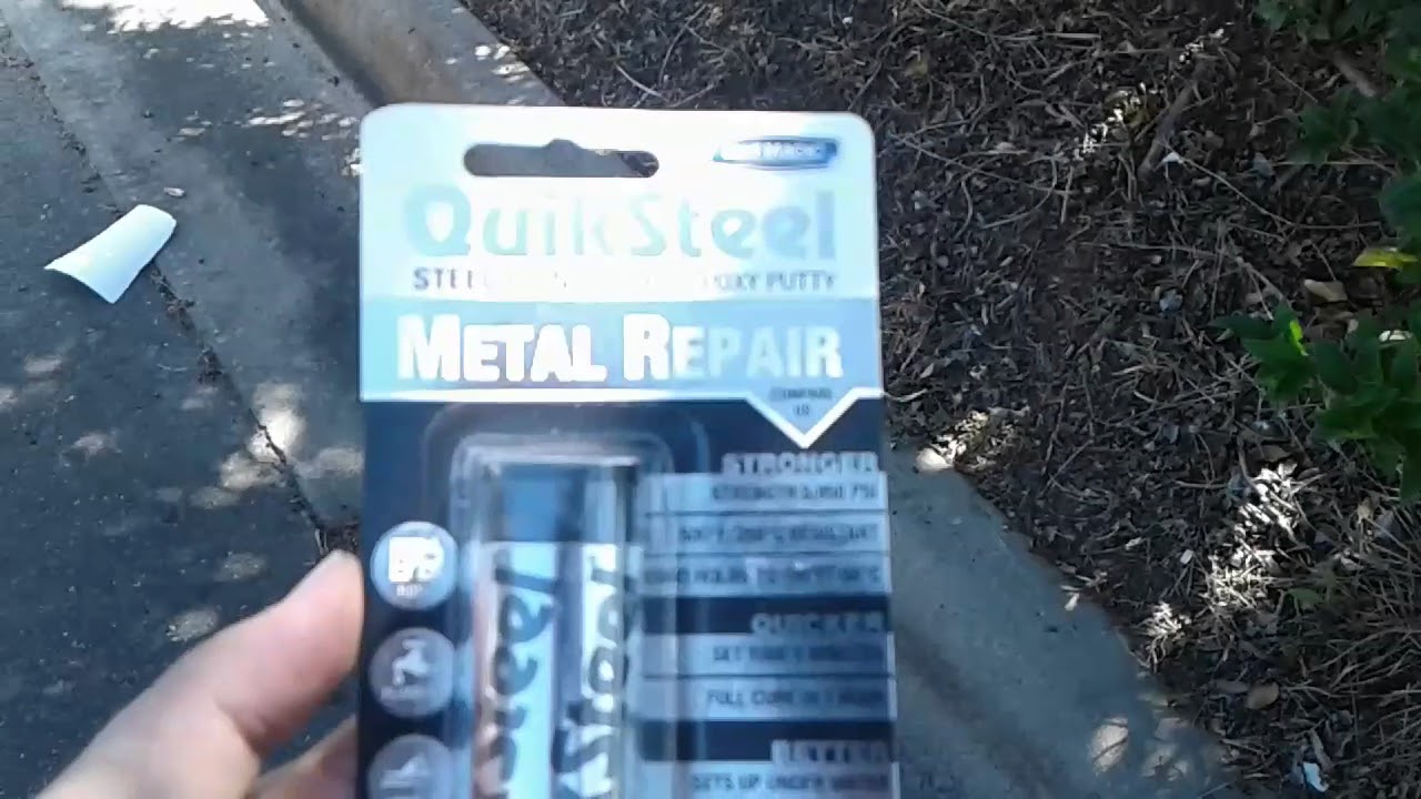 How to fix an ac aluminum pipe with quick steel and save money  $$$$