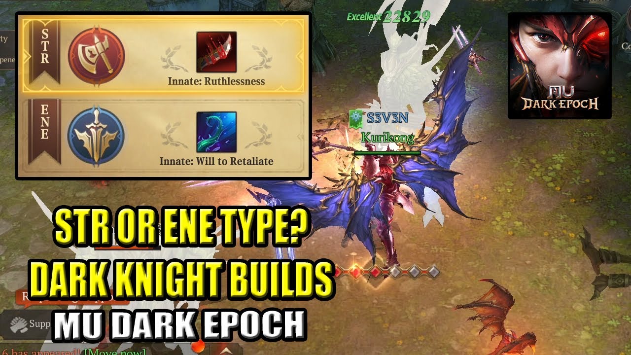 Dark Knight Build (STR or ENE?) (Skills, Stats & Constellation) MU: Dark Epoch (English Subs)