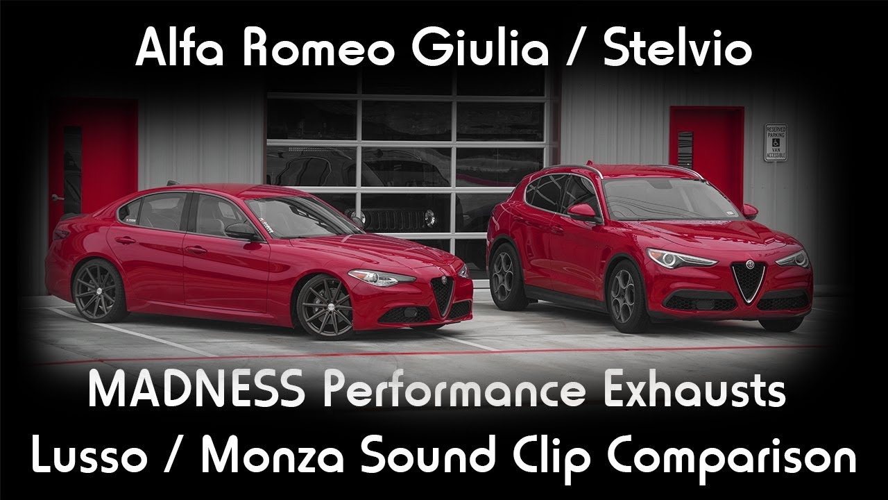 Alfa Romeo Giulia / Stelvio MADNESS Exhaust Systems Sound Comparison