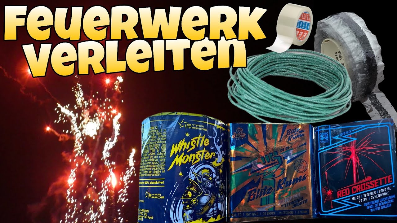 🎆FEUERWERK VERLEITEN (Salut/Pfeif/Crosette) | PlaygroundPyros