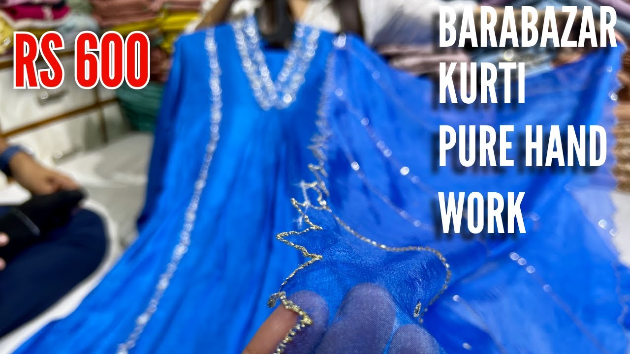 Barabazar Pure Handwork Kurti 3 Piece Suit | Barabazar Cotton & Fancy Kurti collection | Traditional