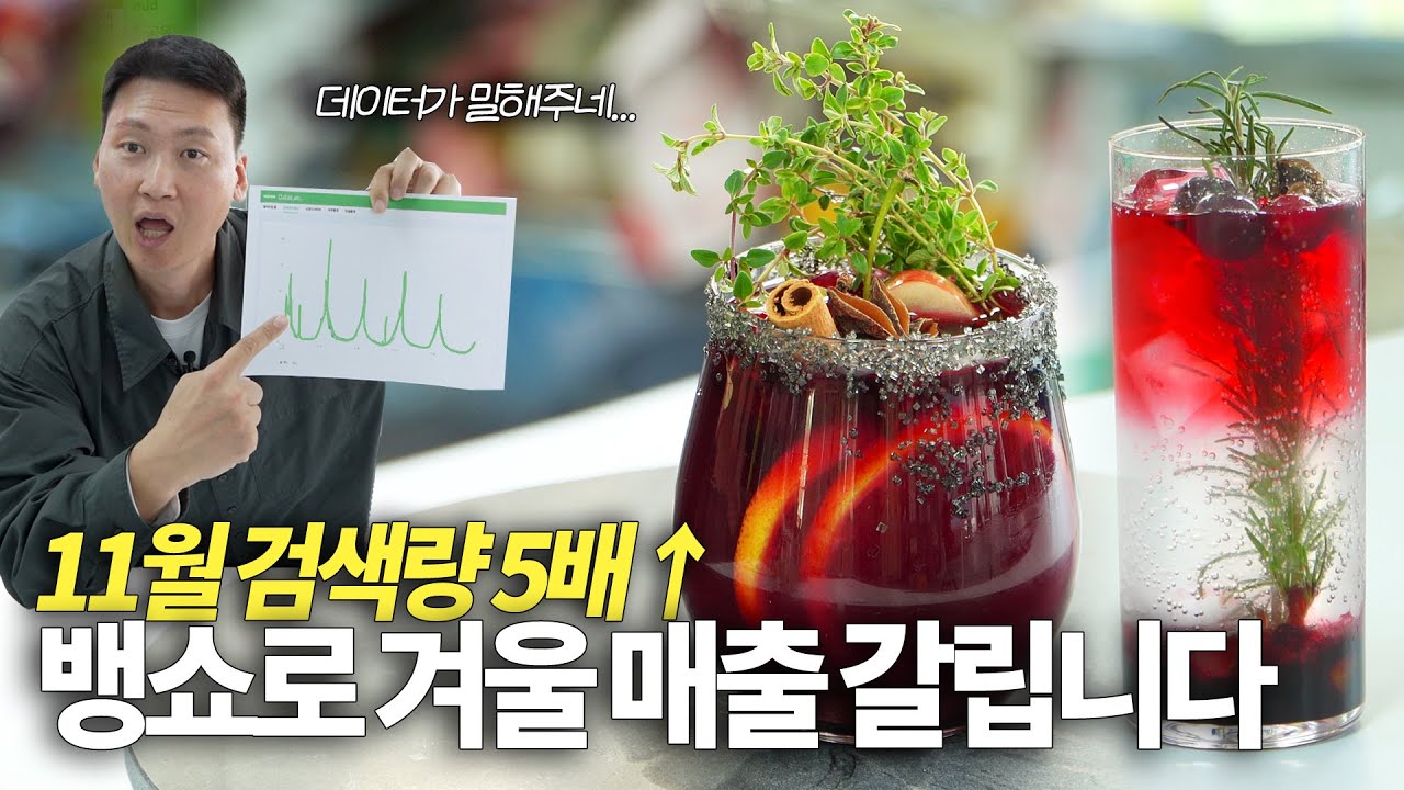 11월부터 검색량 5배 치솟는 겨울 음료, 뱅쇼 잘 팔면 매출이 달라집니다!