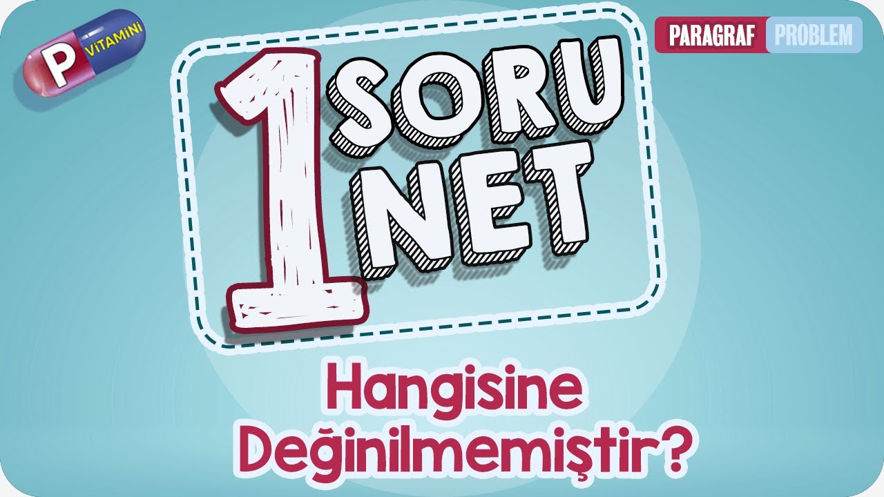 1 Soru 1 Net: 