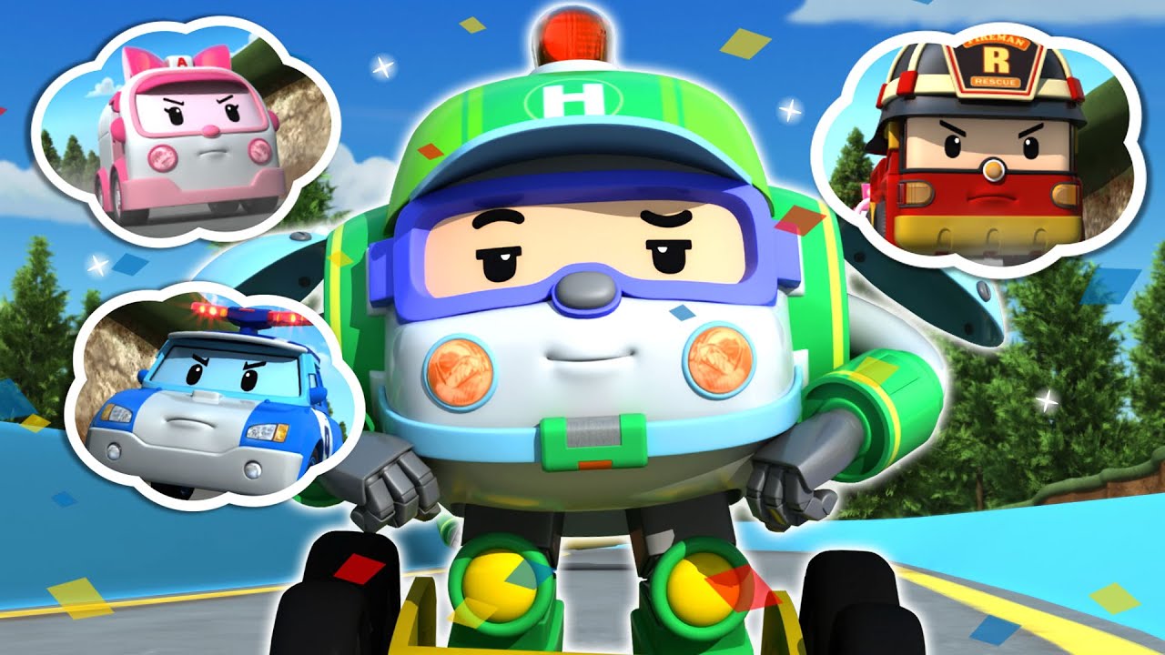 Carrera de un Equipo de Rescate│Escenas Populares│Animación para Niños│Robocar POLI TV español