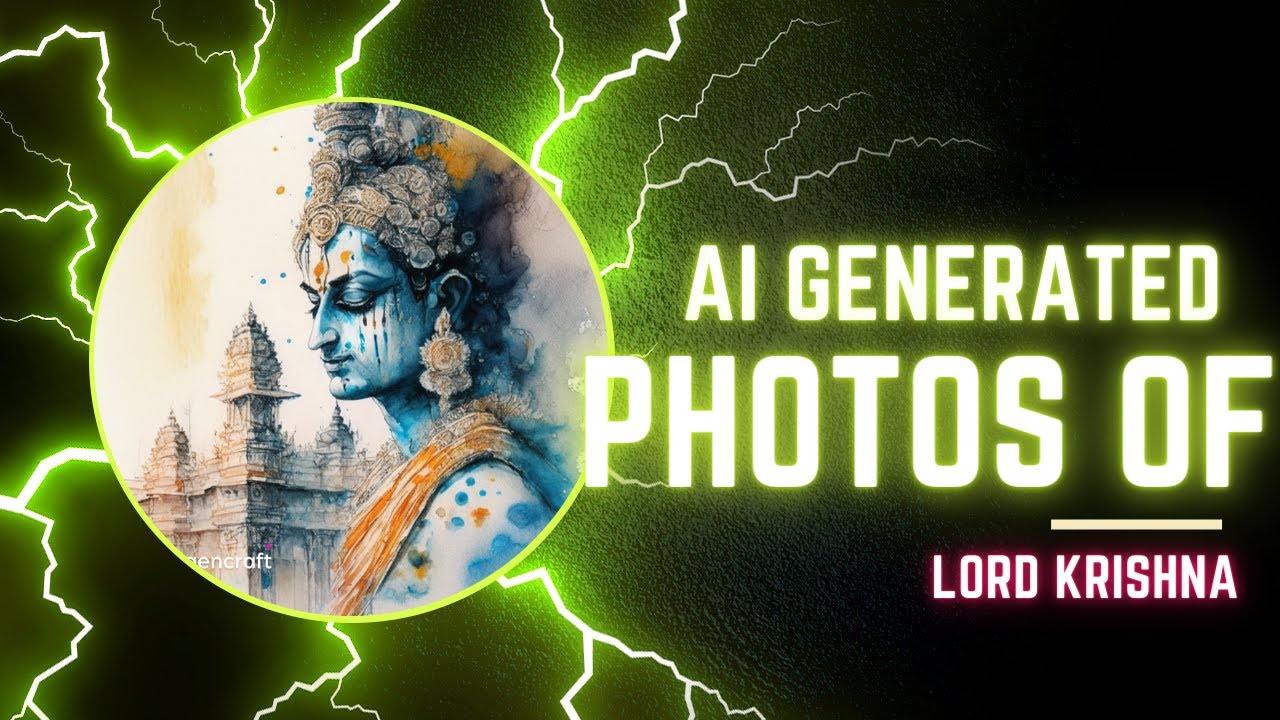 AI generated images of lord krishna