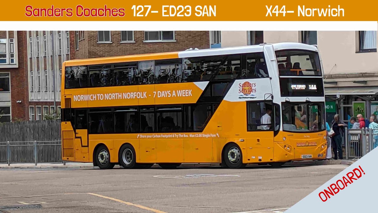 New! | Sanders Coaches Volvo B8L MCV Evosetti 127 (EC23 SAN)- Route X44