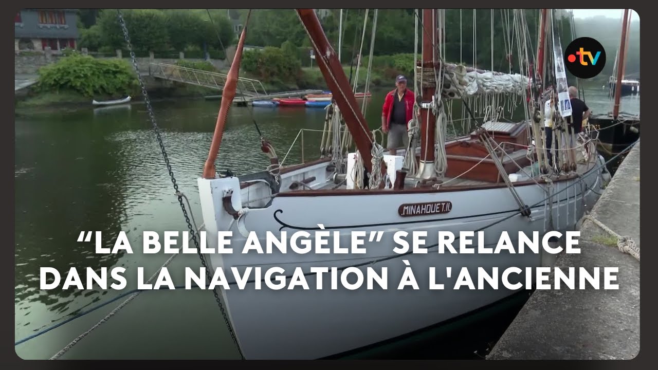 La Belle Ang&egrave;le, relance la navigation d'un vieux gr&eacute;ement de Pont Aven