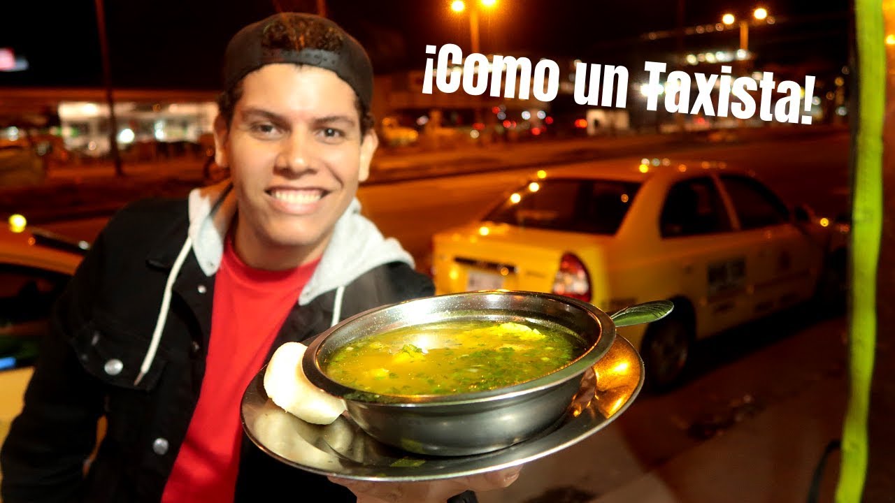 COMIENDO como TAXISTA en COLOMBIA 🚖 ¿Pruebo EL CALDO PARADO?