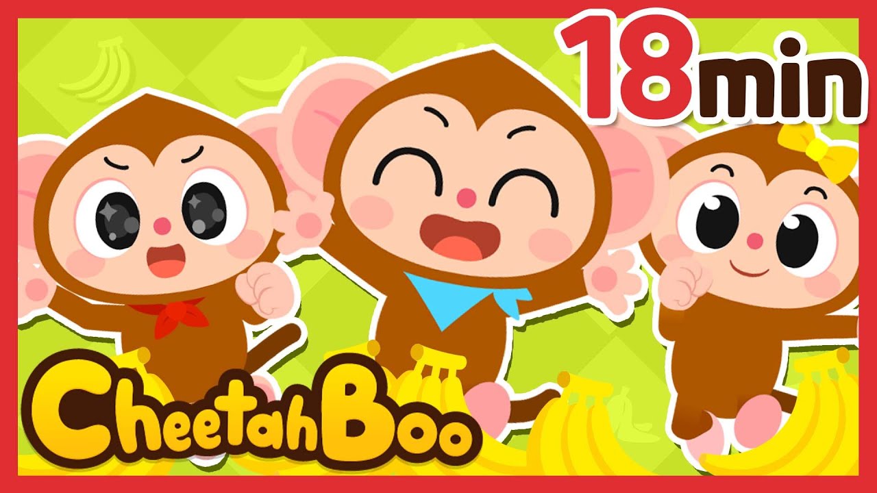 Five little monkeys + Cheetahboo Mother goose Compolation | Nursery Rhymes | Kids song | #Cheetahboo