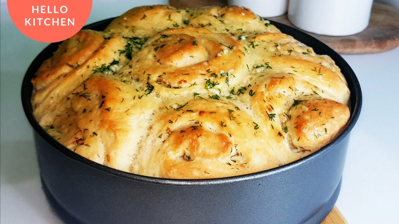 ДОМАШНИЙ ХЛЕБ В ДУХОВКЕ😍 Как испечь чесночный хлеб? Простой рецепт.