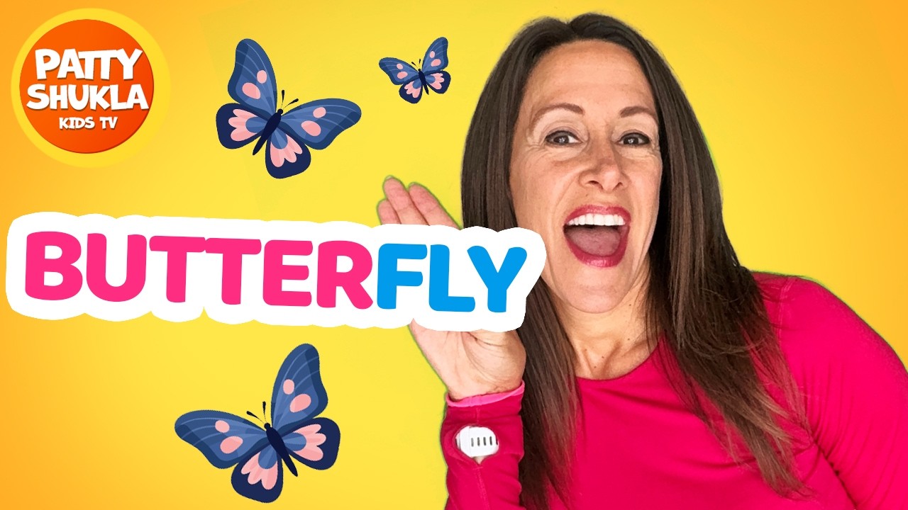 Learn The Butterfly Dance Song for Children | 4 Stages Egg Caterpillar Chrysalis| Patty Shukla Dance