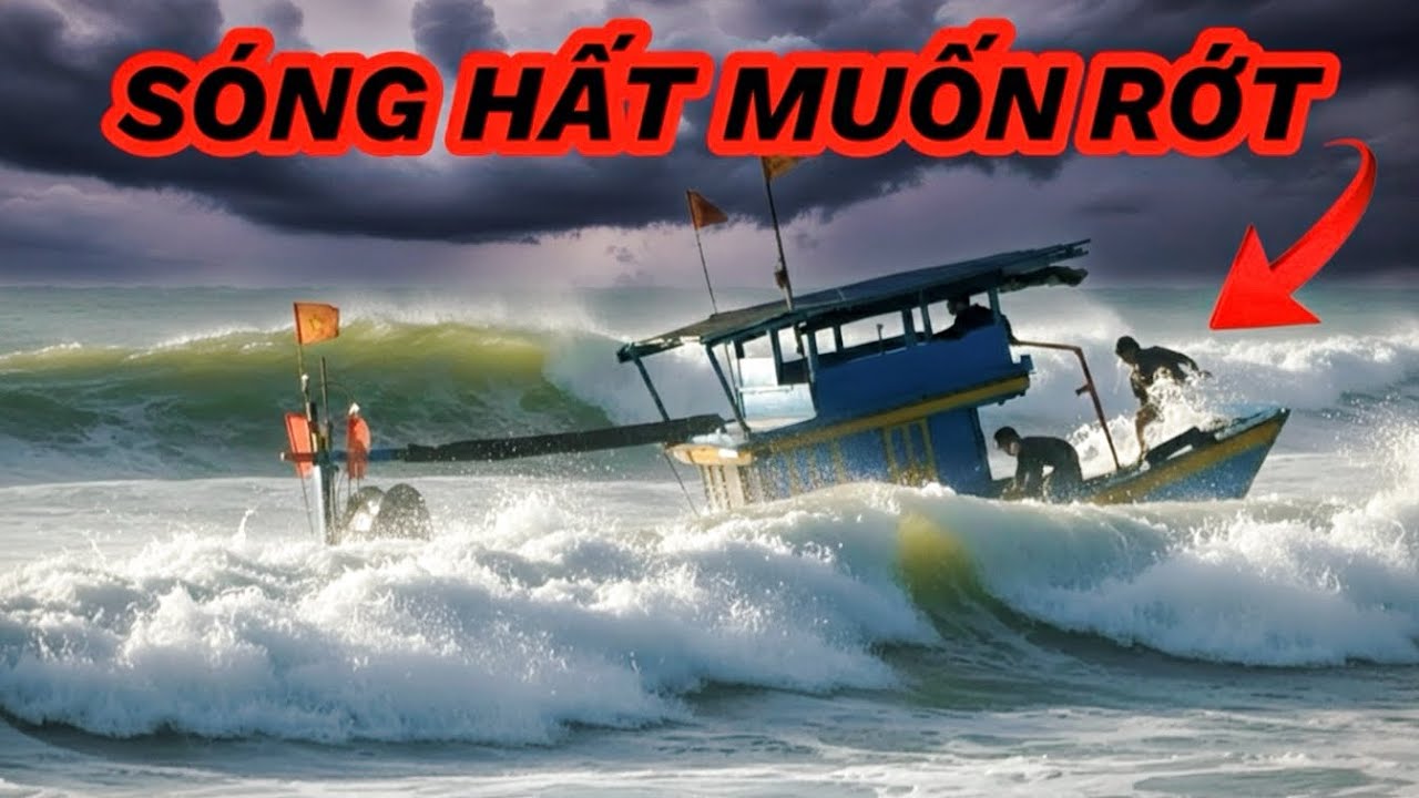 NÍN THỞ! Ghe Vào Cửa Biển La Gi – Sóng Đánh Bất Ngờ, Suýt Rớt Người!