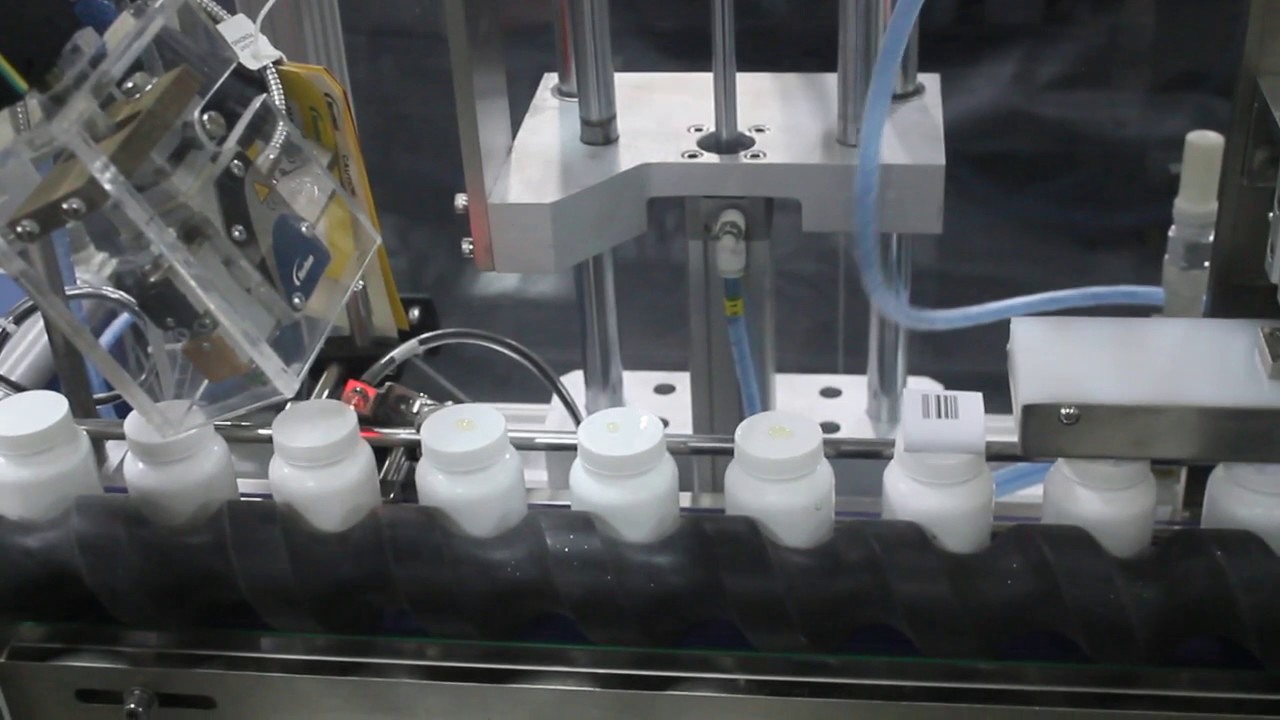 Booklet/Leaflet pasting on bottles & outserter machine