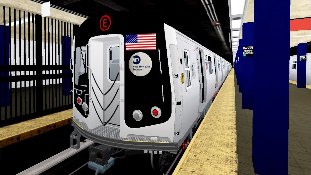 MTAoR IND 8th Ave R160B E Train From 42nd Street PABT To World Trade Center