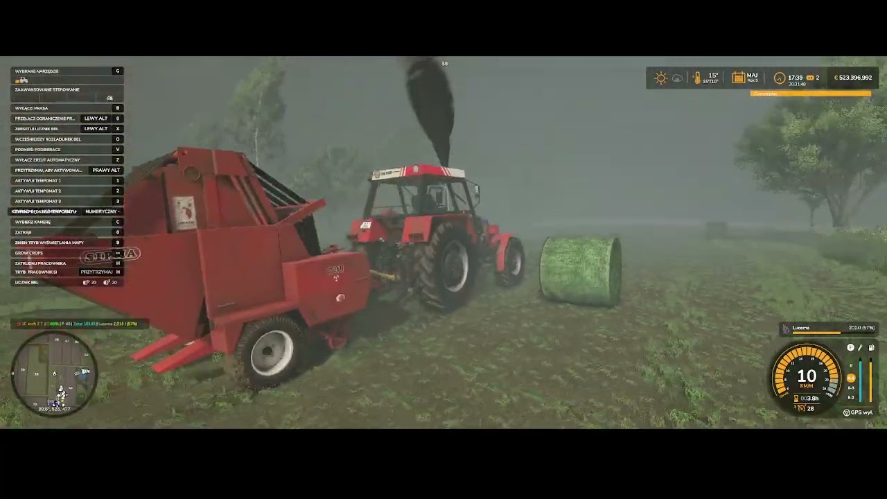 PRASOWANIE BEL [padał deszcz] !!!! zetor i prasa smipa w akcji