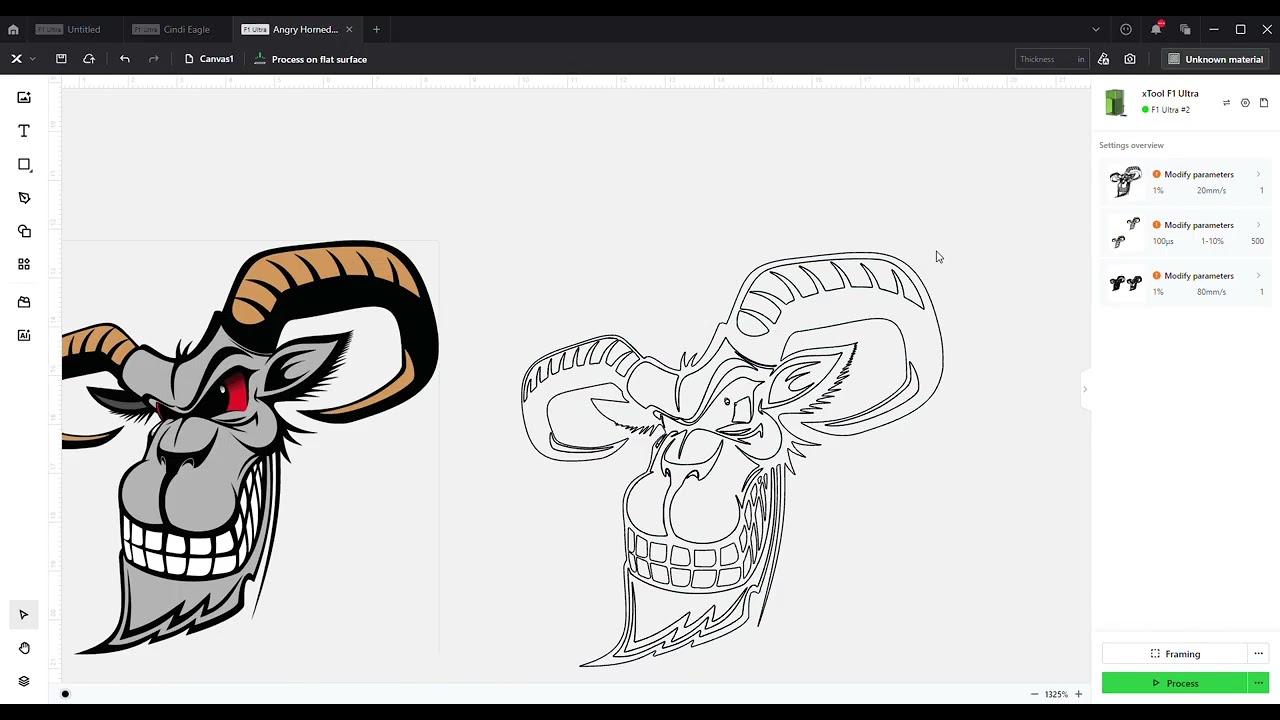 Xtool Creative Space XCS How to Trace a PNG and Then get it ready for Processing