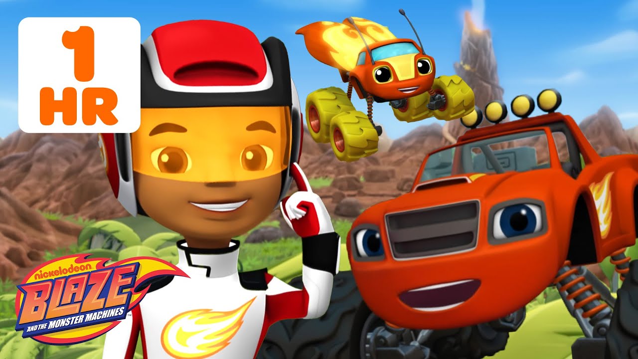 Blaze and AJ's Visor View Rescue Missions! | 1 Hour | Blaze and the Monster Machines