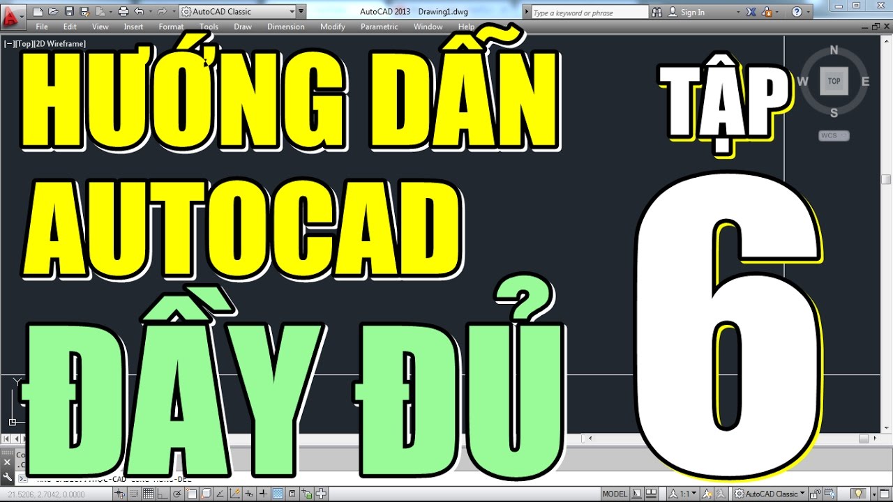 ✔ Hướng Dẫn Vẽ Mặt Bằng Nhà Bằng CAD • AutoCAD Đầy Đủ • Tập 6