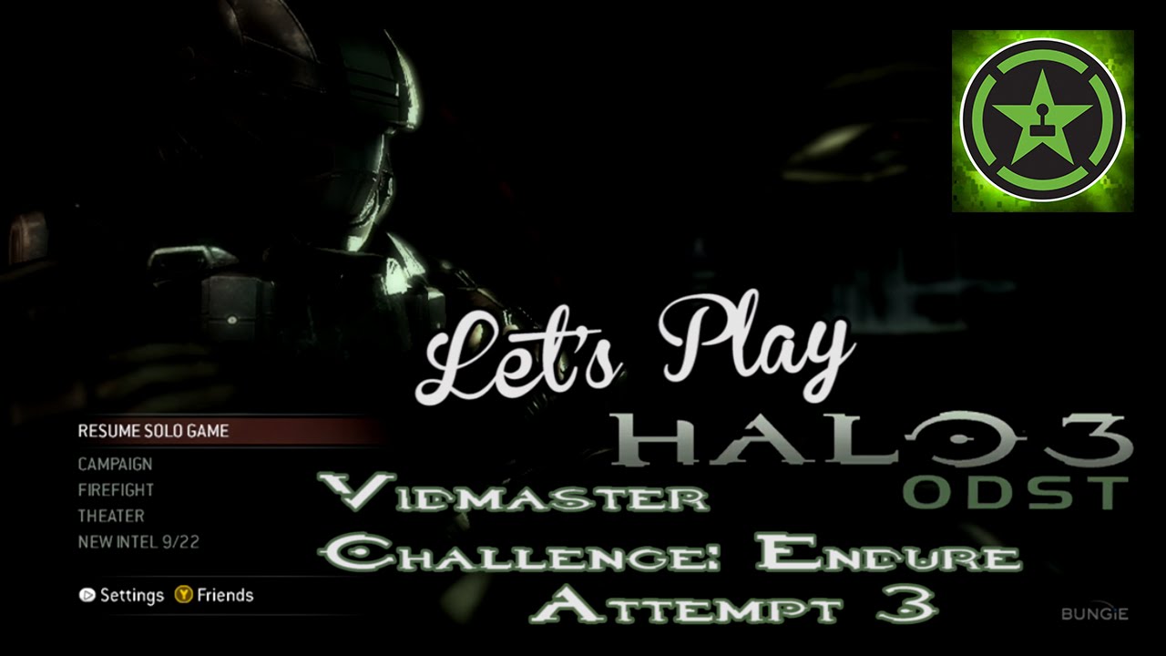 Let's Play - Halo 3: ODST (Vidmaster Challenge Endure) Attempt 3