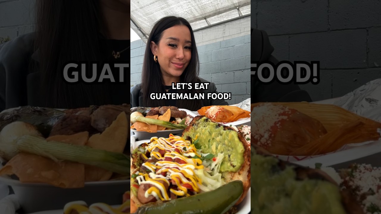 TRYING GUATEMALAN FOOD🇬🇹 #guatemala #guatemalanfood #foodreview #tastetest