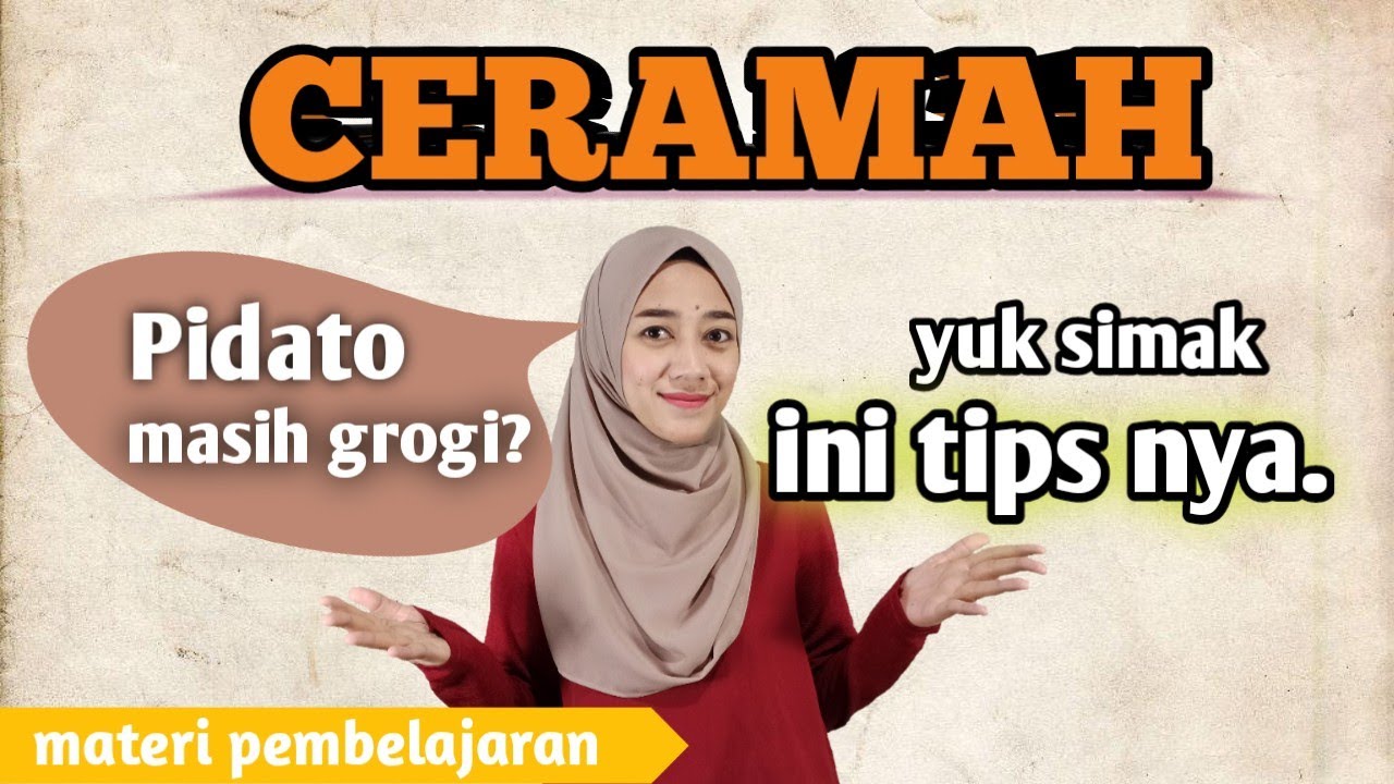 materi ceramah kelas XI sma bahasa indonesia