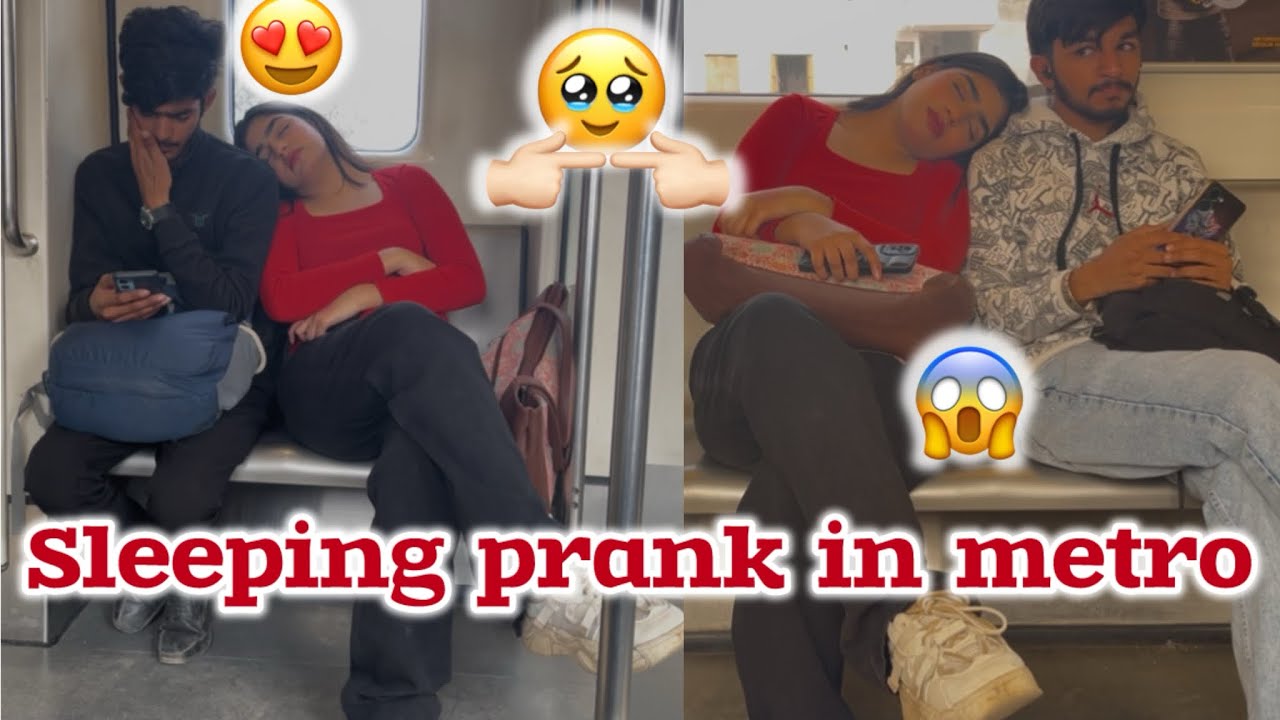 SLEEPING ON STRANGERS IN THE METRO 🚇 PRANK PART-3 || Ft.ANSHU KANOJIYA