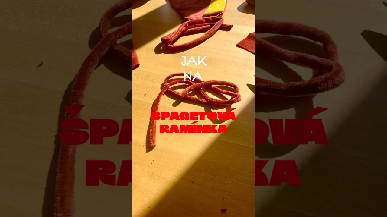 Jak u&scaron;&iacute;t jednodu&scaron;e &scaron;pagetov&aacute; ram&iacute;nka #&scaron;it&iacute; #n&aacute;vod #prosikulkycz