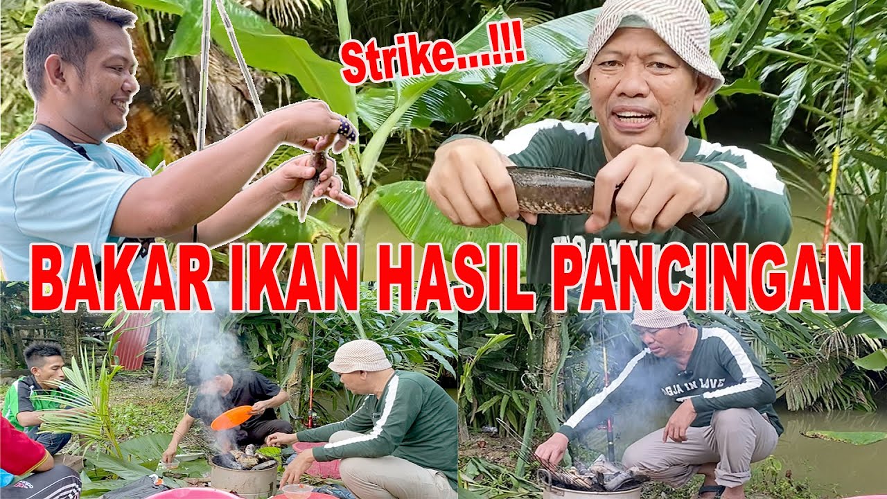 MANCING RAME-RAME HASILNYA LANGSUNG DI BAKAR DI PINGGIR KOLAM