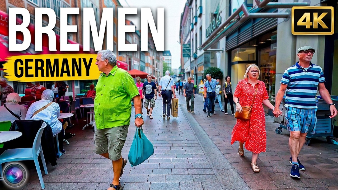 4K Bremen Oldtown Stroll – Live Ambience & People-Watching