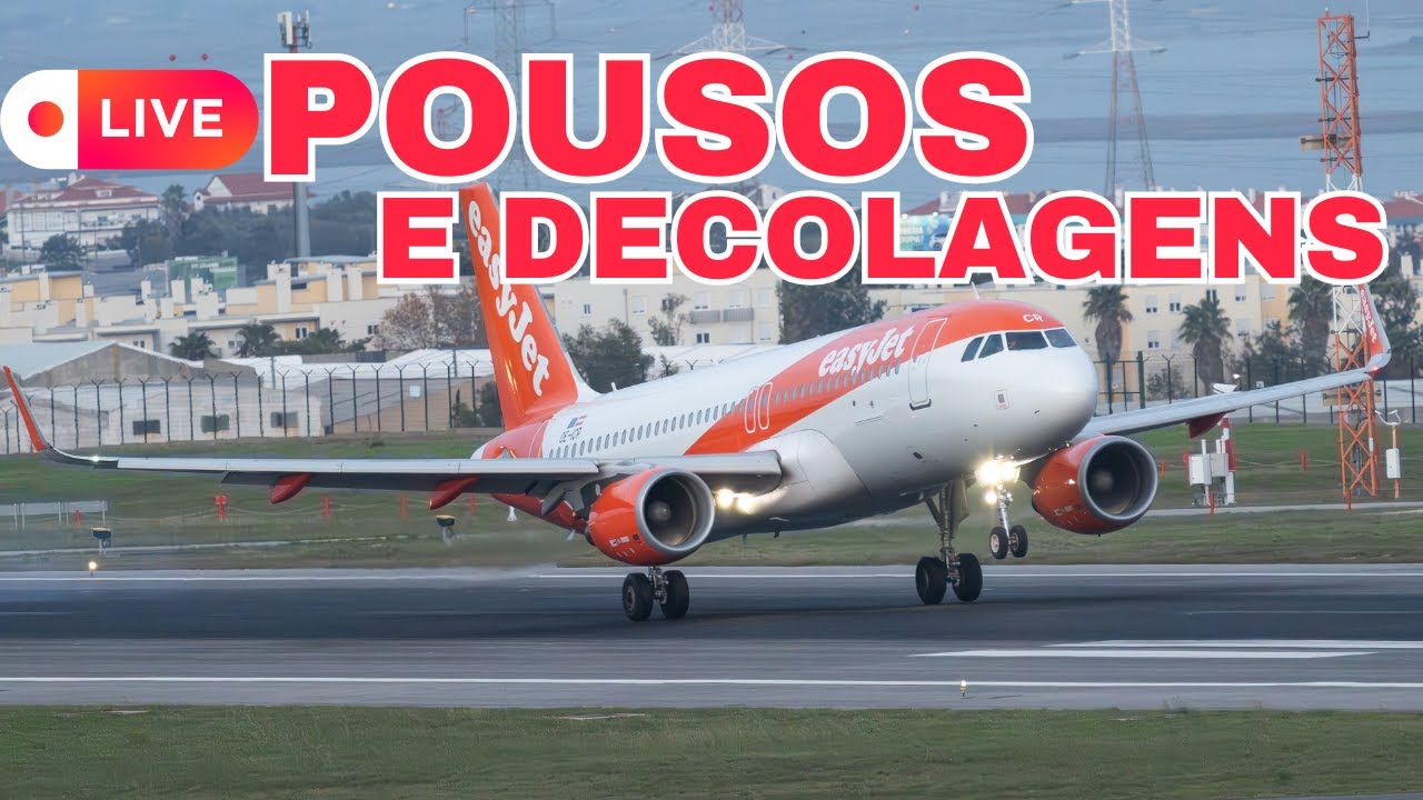 🔴AO VIVO: Pousos e Decolagens no Aeroporto de Lisboa (LIS) - Spotting ✈️