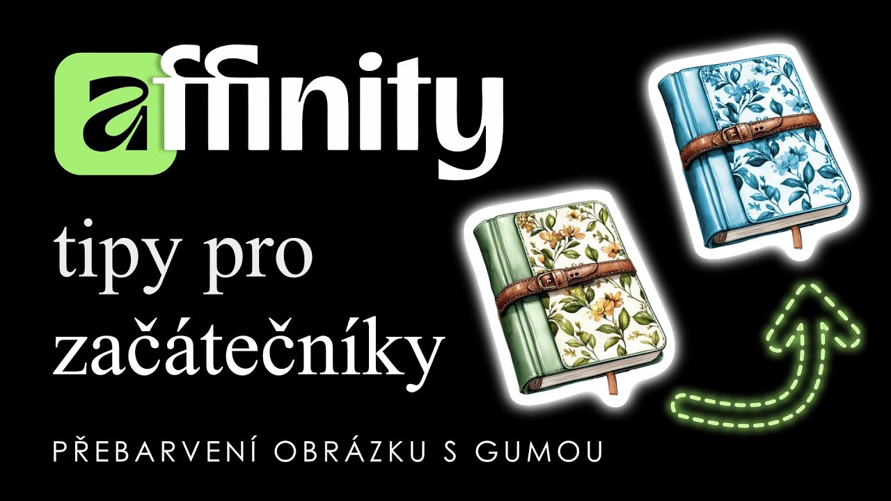 Jak přebarvit obrázek s pomocí gumy v Affinity by Canva | Erase Brush Tool Tutorial CZ/EN