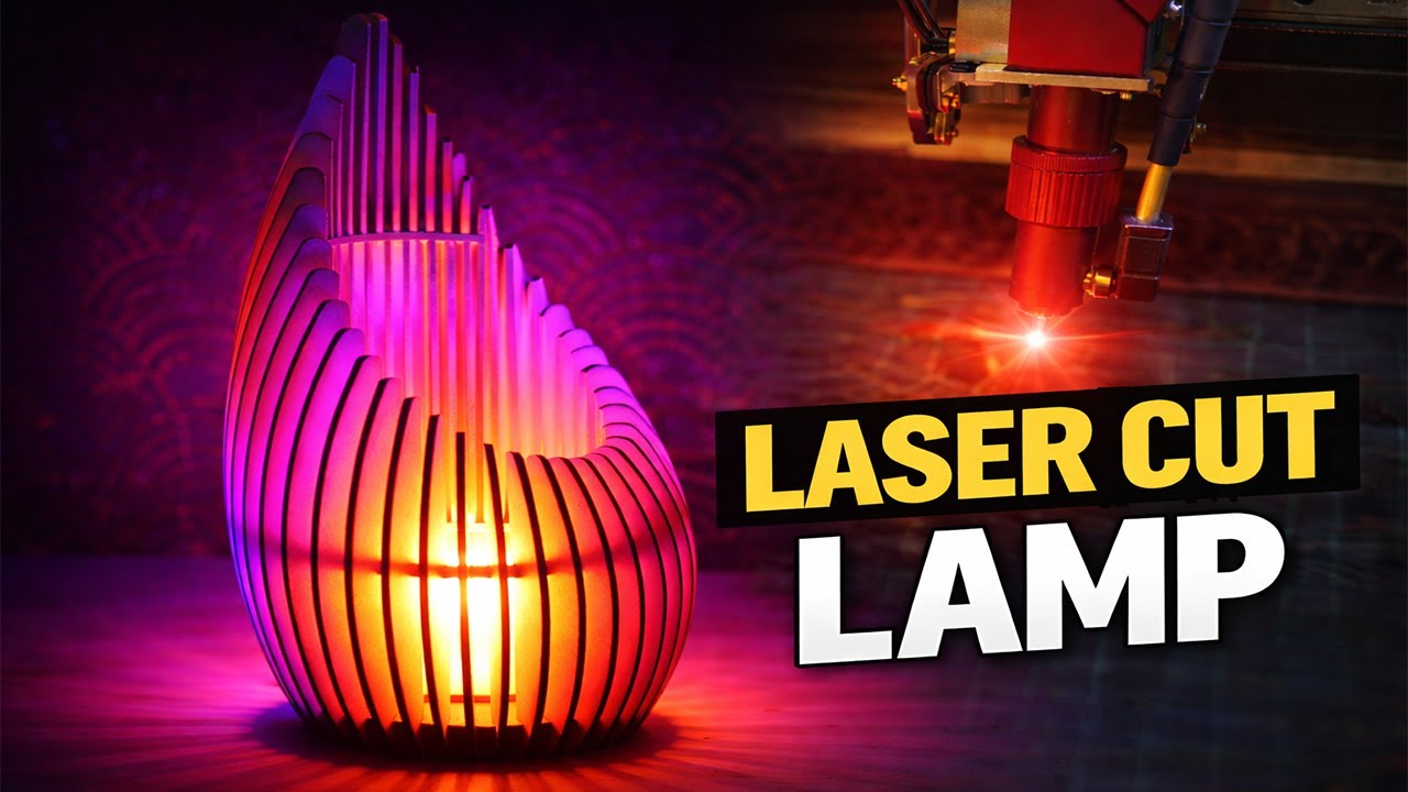 How to make Laser Cut Table Lamp Shade Wooden Night Light Lamp LED Lamp