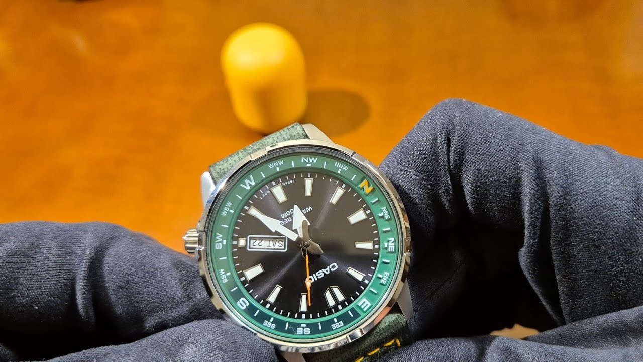 Bezel z kompasem w MTD-130D-1A3VDF - zasada działania [PL]
