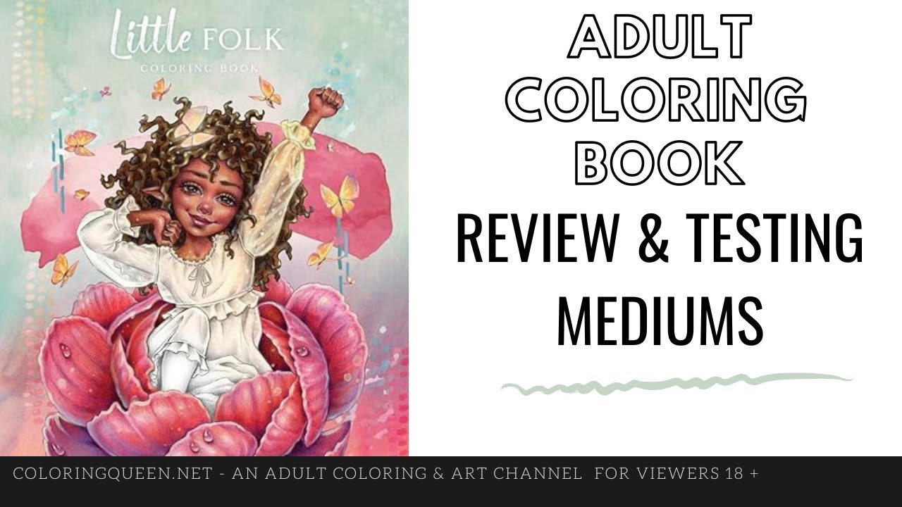 🧚‍♀️ 🌟 🧜‍♀️ Little Folk Coloring Book Review & Testing Mediums | Christine Karron